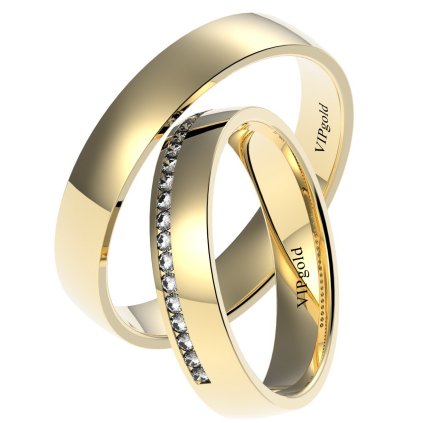 Svadobné obrúčky 7422 - žlté zlato