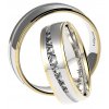Svadobné obrúčky 94543-bielo-žlté zlato